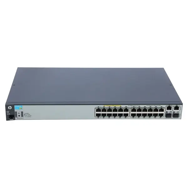 HP J9624A#ABA | Aruba 2620 Series 2620-24-PPoE+ 12 x 10/100Base-TX RJ-45 PoE+ and 12 x 10/100Base-TX RJ-45 and 2 x 10/100/100...