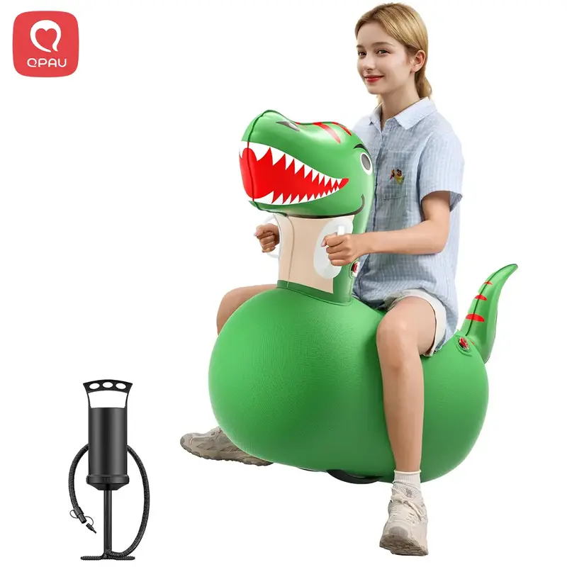 Christmas Gifts QPAU Kids Dinosaur Toys 1/2 PC 220lbs Load Capacity Bouncing Animal Hopper Dinosaur Gifts for Kids Ages 5+ La...