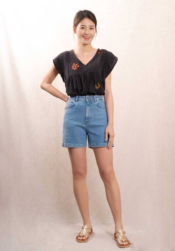 Denim Shorts Lusia Denim-Heavy-Wash | Color: DENIM HEAVY WASH | Size: FR-40