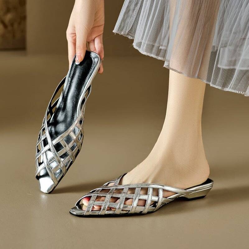 CHIKO Imran Peep Toe Block Heels Clogs/Mules Shoes