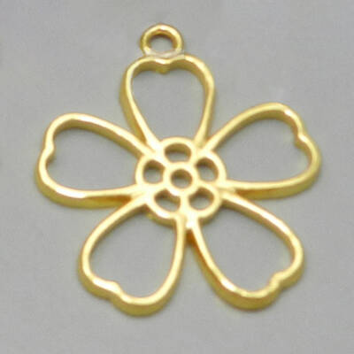 Alloy Open Back Bezel Pendants
