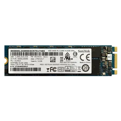 SD8TN8U-512G-1001 SanDisk X400 512GB TLC SATA 6Gb/s M.2 2280 Internal Solid State Drive