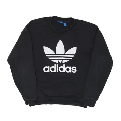 ADIDAS Sweatshirt Black Womens UK 6
