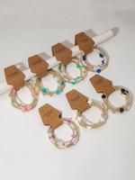 Fashion Colorful Cross Charm Decor Beaded Bracelet, Boho Style Bracelets for Women & Men, Trendy All-match & Exquisite Jewelr...