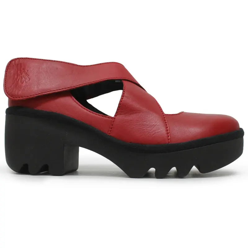 Fly London TOGO533FLY Dublin Leather Women's Heels Shoes - Red - Size:US 9-9.5 Women