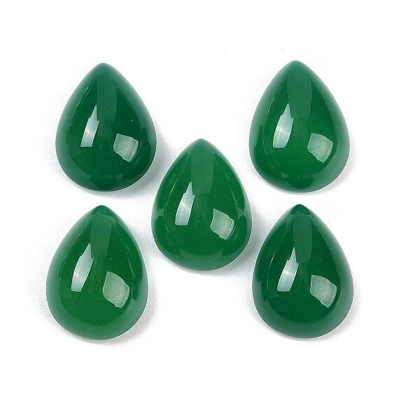Natural Green Onyx Agate(Dyed & Heated) Cabochons