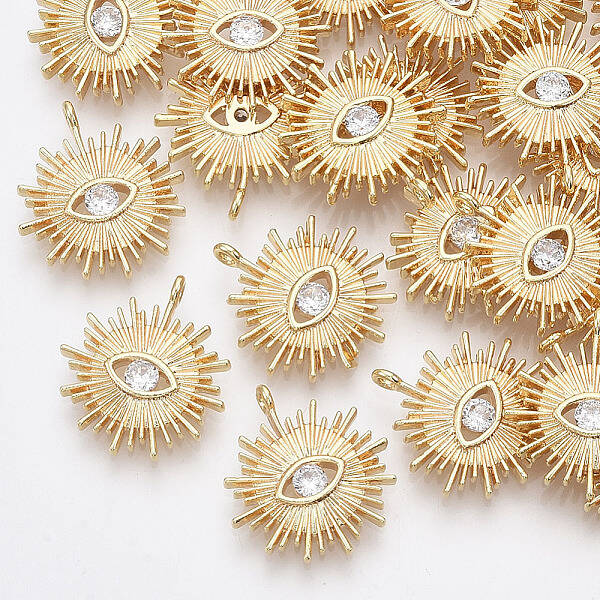 Brass Cubic Zirconia Pendants
