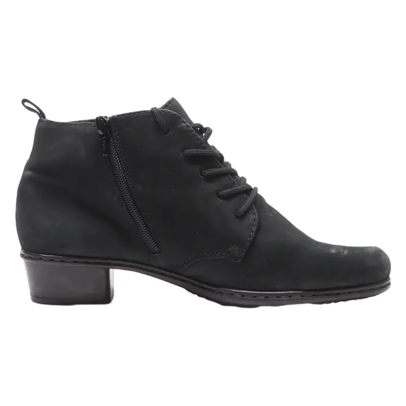 RIEKER Ankle Boots Black Suede Womens UK 5