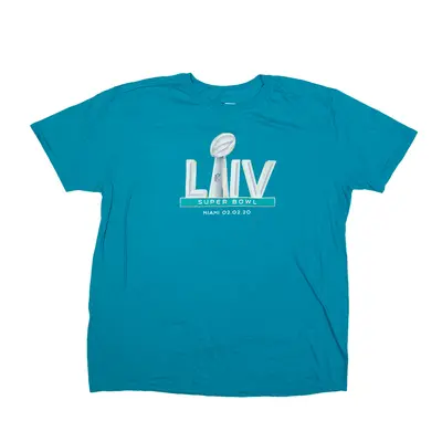 NFL Miami Super Bowl USA T-Shirt Blue Short Sleeve Mens XL