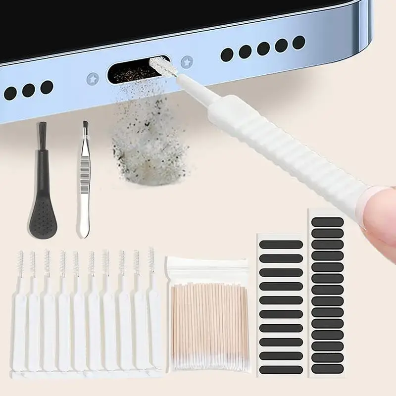 Portable Mobile Phone Dust Removal Kit, 1 Set Phone Charging Port Cleaning Brush, Durable Cleaning Tool for Phone, Multifun...