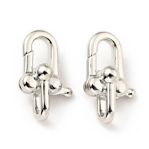 Rack Plating Brass Lobster Claw Clasps