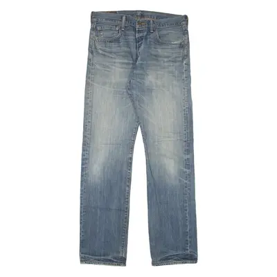 LEVI'S 501 Jeans Mens Blue Regular Straight Stone Wash W32 L34