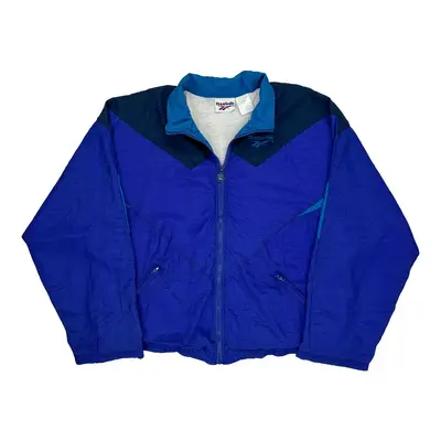 Reebok Shell Jacket - Large Blue Nylon | Size: large