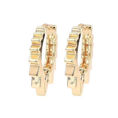 Brass Hoop Earrings