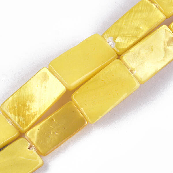 Spray Painted Freshwater Shell Beads