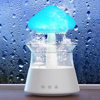 Rain Humidifier, Rain Humidifier with Water Drip for bedroom, Rainfull Humidifier with Rain Sound, White Noise, Waterfall Lam...