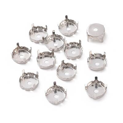 Non-Tarnish 201 Stainless Steel Rhinestone Claw Settings