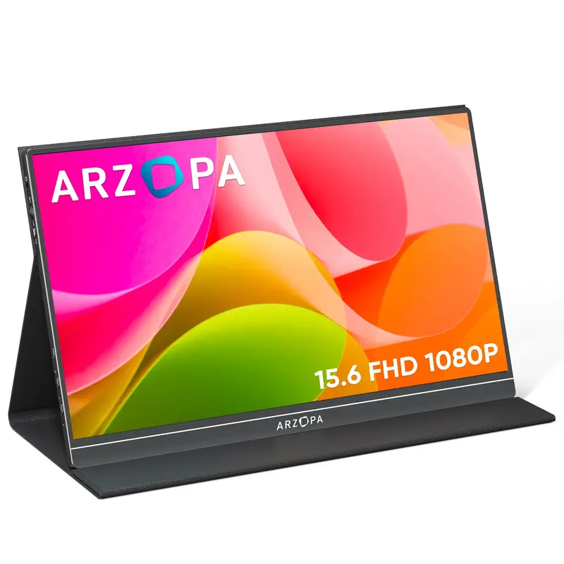 ARZOPA Portable Monitor 15.6'' FHD 1080P Laptop Monitor IPS Computer Display USB C HDMI External Screen HDR Eye Care for PC M...