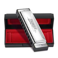 10-hole 20-tone C-key Harmonica with Cleaning Cloth & Case, Accurate Portable Wind Instrument for Beginners Adults & Students...
