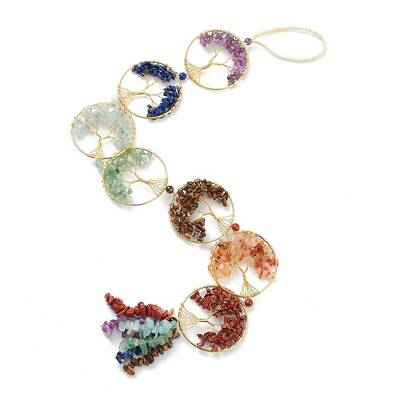 Natural Mixed Stone Car Hanging Decorations