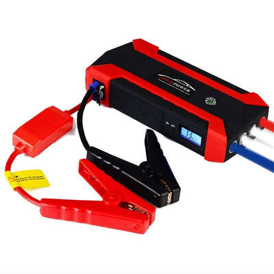 Large-capacity Car-mounted Emergency Start Power Supply | style: Red standard suit | Capacity size: 20000mA