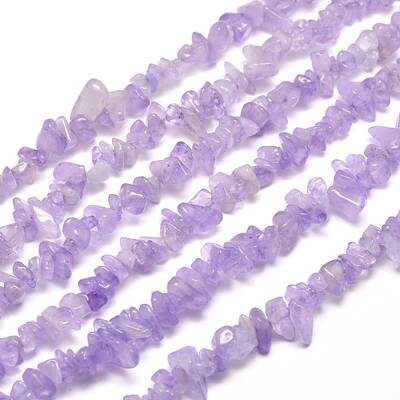 Natural Amethyst Chip Bead Strands