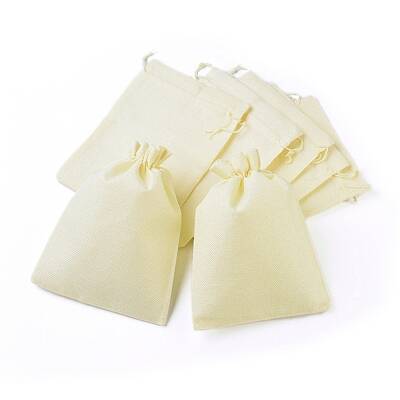 Burlap Packing Pouches Drawstring Bags
