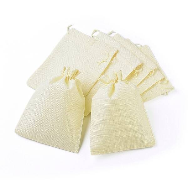 Burlap Packing Pouches Drawstring Bags