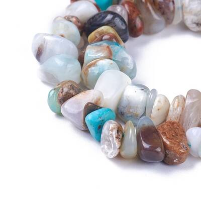 Natural Blue Opal Beads Strands