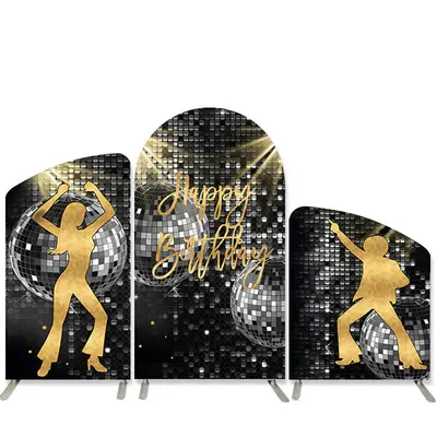 Aperturee Glitter Arch Backdrop Kit For Disco Birthday Party | Wedding Arch Backdrop | Round Arch Backdrop Cover | Diy Chiara...