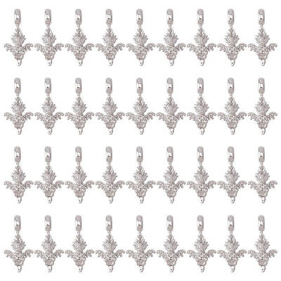 36Pcs Alloy European Dangle Charms