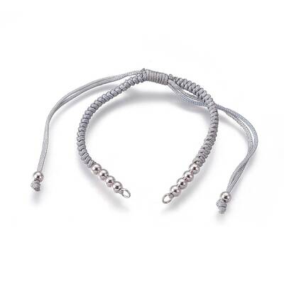 Nylon Cord Braided Bead Bracelets Making