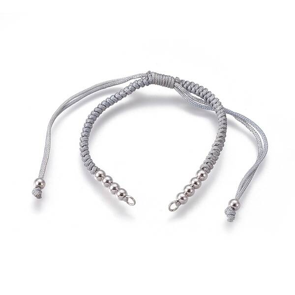 Nylon Cord Braided Bead Bracelets Making