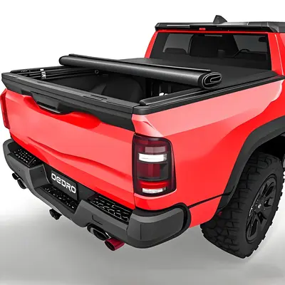 4.5FT Soft Soft Up Tonneau Cover for 2022-2025 Ford Maverick (w/ Utili-Track System) | Waterproof Truck Bed Cover | Easy No-D...