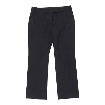 Salvatore Ferragamo Trousers - 35W UK 14 Navy Wool Blend