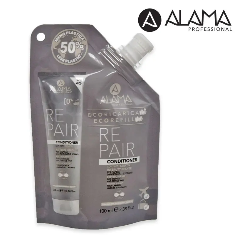 Alama Eco-Refillme Repair Conditioner Restructuring For Damaged And Brittle Hair - 100 Ml