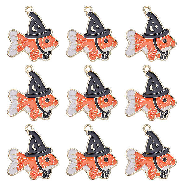 28Pcs Alloy Enamel Pendants