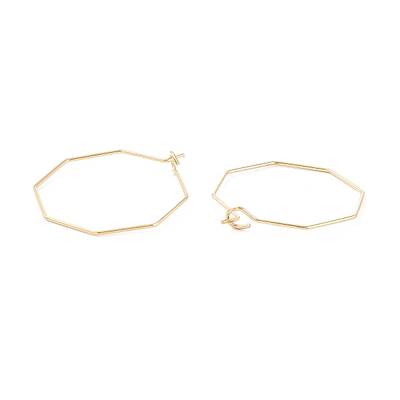 Ion Plating(IP) 316 Stainless Steel Hoop Earrings Findings