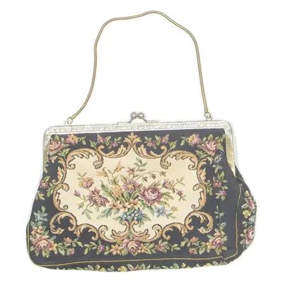 Womens Clutch Bag Black Floral