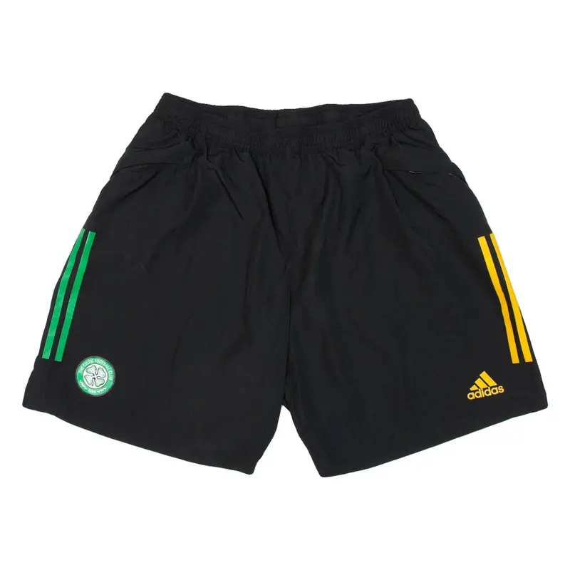 ADIDAS Celtic Football Club Mens Sports Shorts Black Relaxed 2XL W32