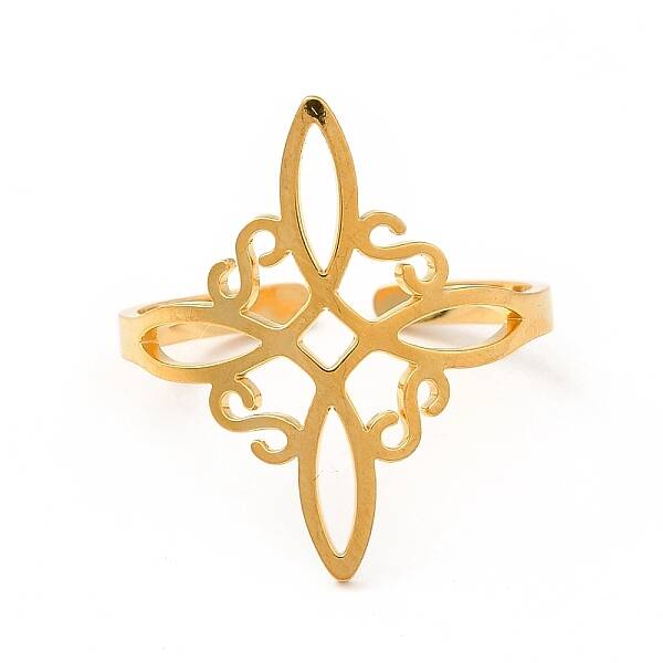 304 Stainless Steel Sailor's Knot Open Cuff Ring
