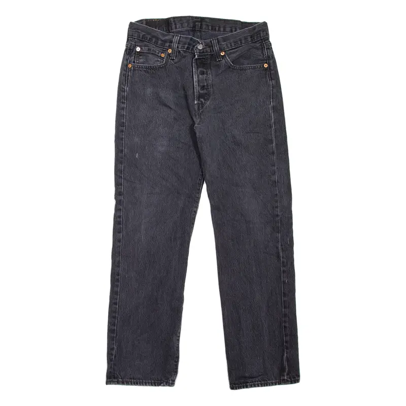 LEVI'S 501 Jeans Mens Grey Regular Straight W30 L30
