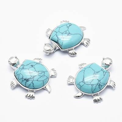 Synthetic Green Turquoise Pendant
