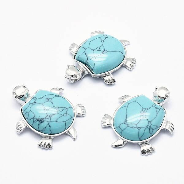 Synthetic Green Turquoise Pendant