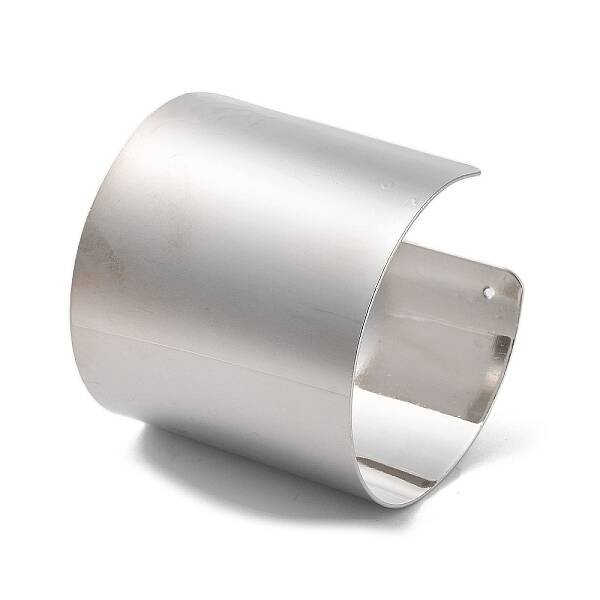 Brass Plain Wide Cuff Bangles
