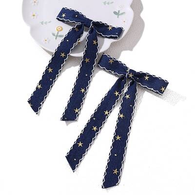 Bowknot Cloth Alligator Hair Clips