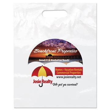 150 Custom Die Cut Handle Bag 12x15x3 - Reinforced