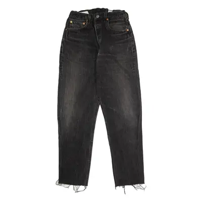 LEVI'S Studded Womens Jeans Black Slim Mom W24 L26