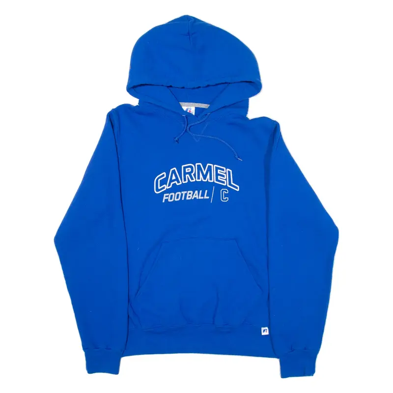 RUSSELL ATHLETIC Carmel Football Mens Blue Hoodie USA S