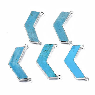 Synthetic Turquoise Links Connectors